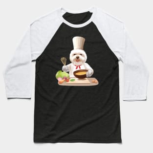 Dog In Chef Hat Cooks Soup Baseball T-Shirt